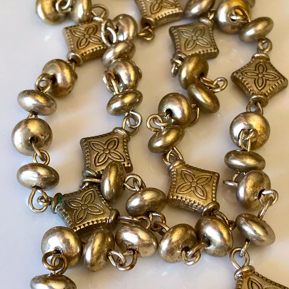 CHAPS Necklace Silver Gold Tone